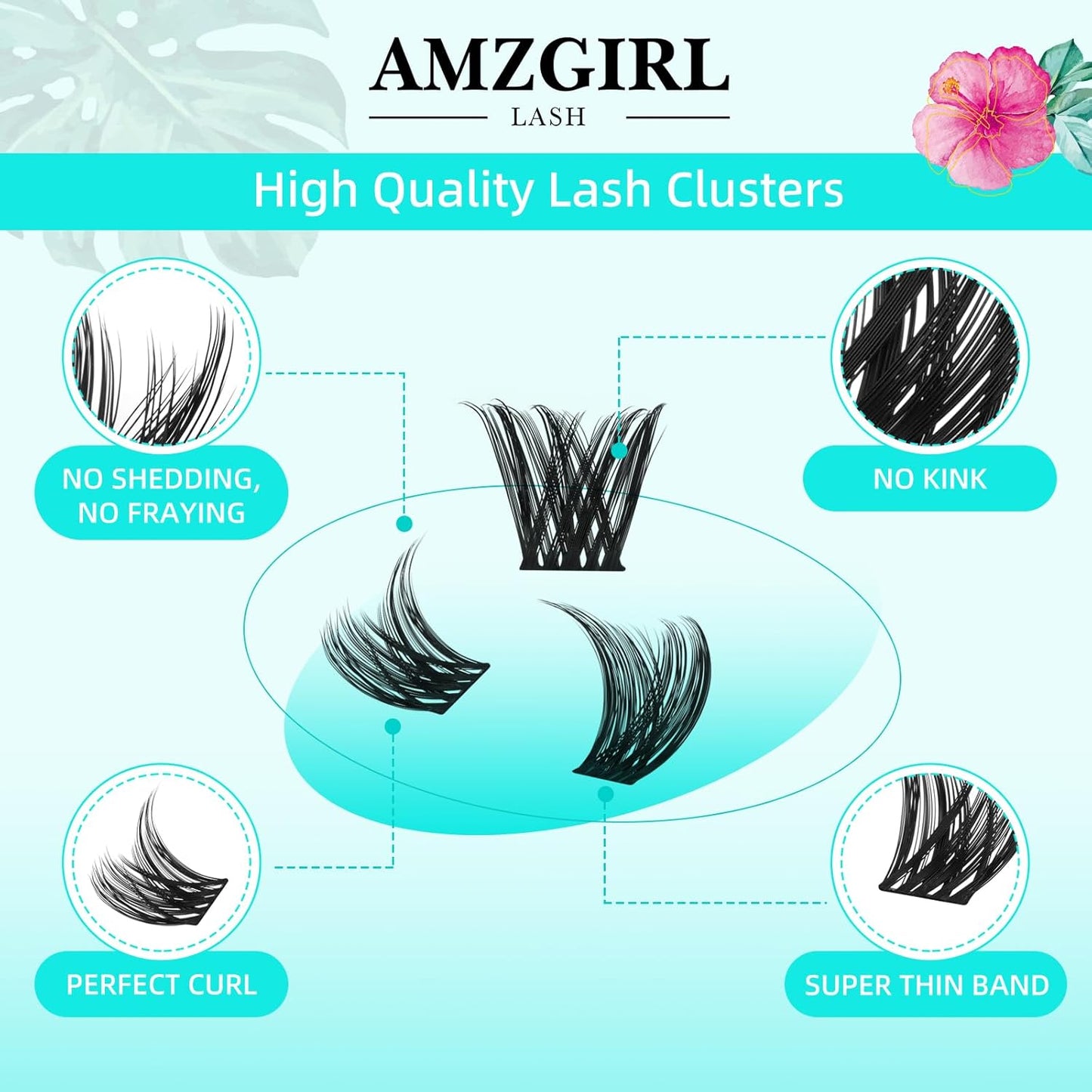 Lash Clusters Wet Look 168Pcs Eyelash Cluster Ultra-Thin Lash Band Eyelashes Extensions Spiky Anime Wide Span Lashes(Tulip,D-10mm)