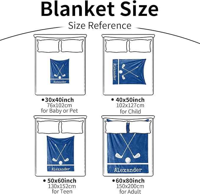 Custom Hockey Baby Nursery Blanket: Personalized Toddler Essentials for Boys and Girls - Birthday Gift for Hockeys Lovers - Soft Fluffy Warm Skin Blankets (40 * 50inch)