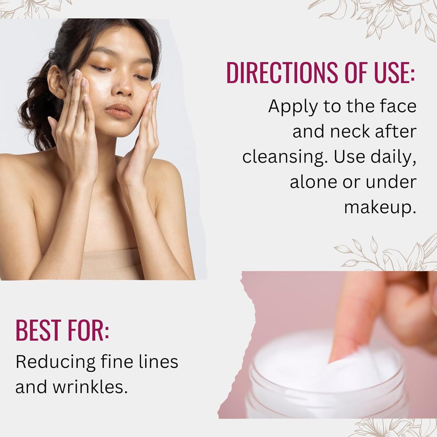 Manuka Lane Bee Venom Night Cream for Face and Neck with Sweet Almond Oil, Kernel Oil, Plant Extracts & Vitamin E | Plant Based Formula | Carefully formulated to keep your skin young and healthy!