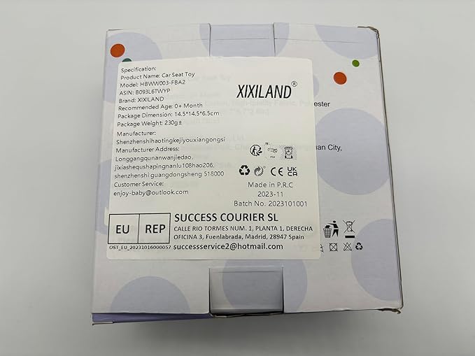 XIXILAND Baby Spiral Plush Toys, Black and White Baby Car Seat Toys, High Contrast Infant Newborn Toy 0-6 Months for Stroller Crib Mobile, Sensory Toy Best Gift for 0 3 6 9 12 Months Boys Girls