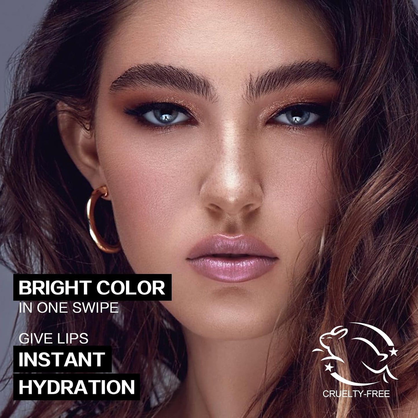 FOCALLURE Glisten Opal Shine Lipstick, High Impact Lip Color, Moisturizing Tinted Lip Balm, Lightweight & Hydrating Formula for Lip Care, FLOWER DANCE