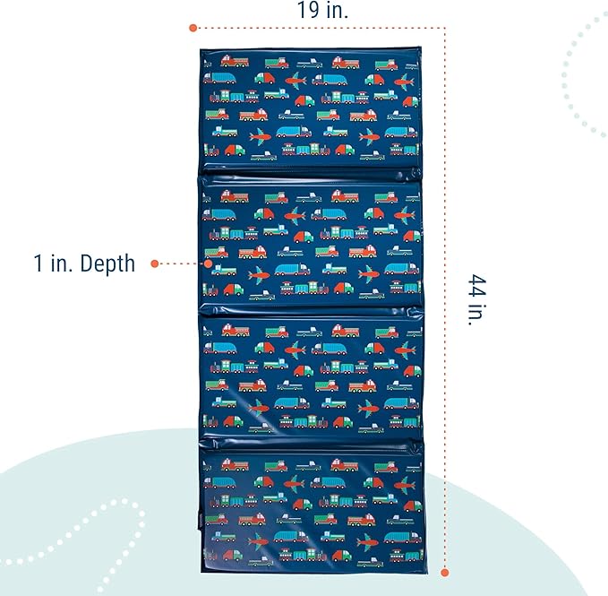 Wildkin Kids Vinyl Nap Mat – Foldable, Durable Rest Mat for Daycare & Preschool