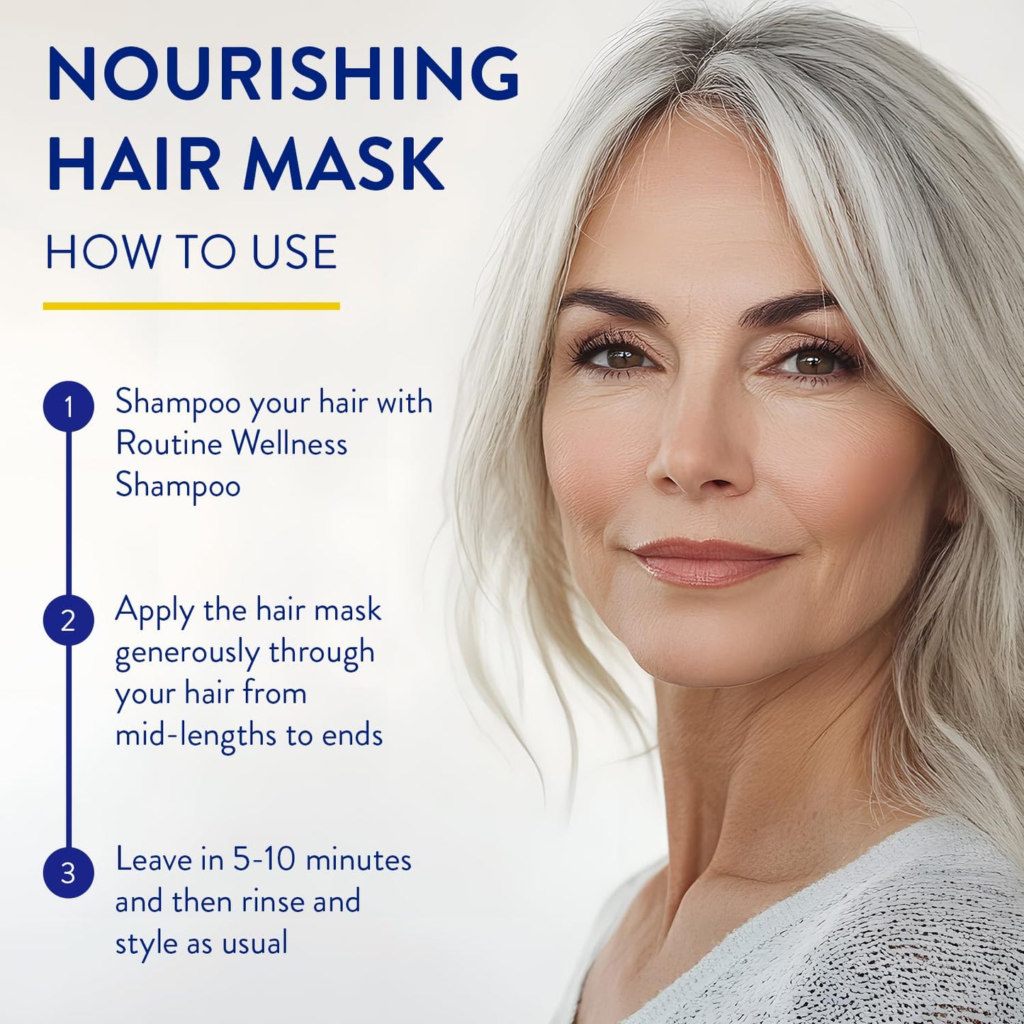 Routine Wellness Deep Conditioning Hair Mask for Dry Damaged Hair - Hydrating, Moisturizing Repair Treatment - Promotes Volume - Unscented 8oz