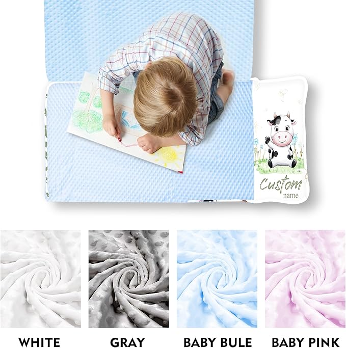 Personalized Toddler Nap Mats for Preschool, Custom Name Kids Sleeping Bag for Daycare, Roll Up Sleeping Mat with Removable Pillow and Soft Dot Minky Blanke for Boys Camping Travel