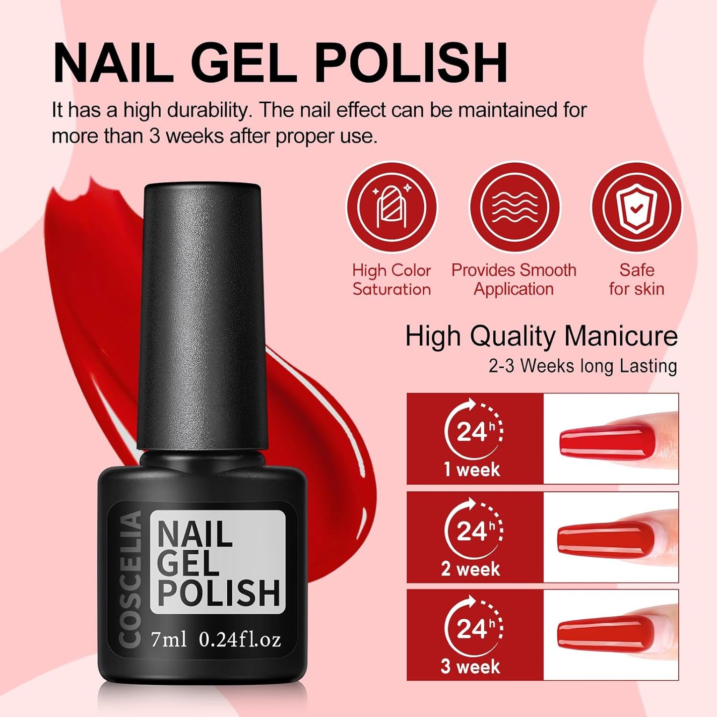 COSCELIA Gel Nail Polish Kit with U V light and Drill Starter Kit 35 Colors Gel Nail Polish with 5pcs Top Base Coat Nail Art All Seasons Professional Gel Manicure Kit DIY at Home Gifts for Women