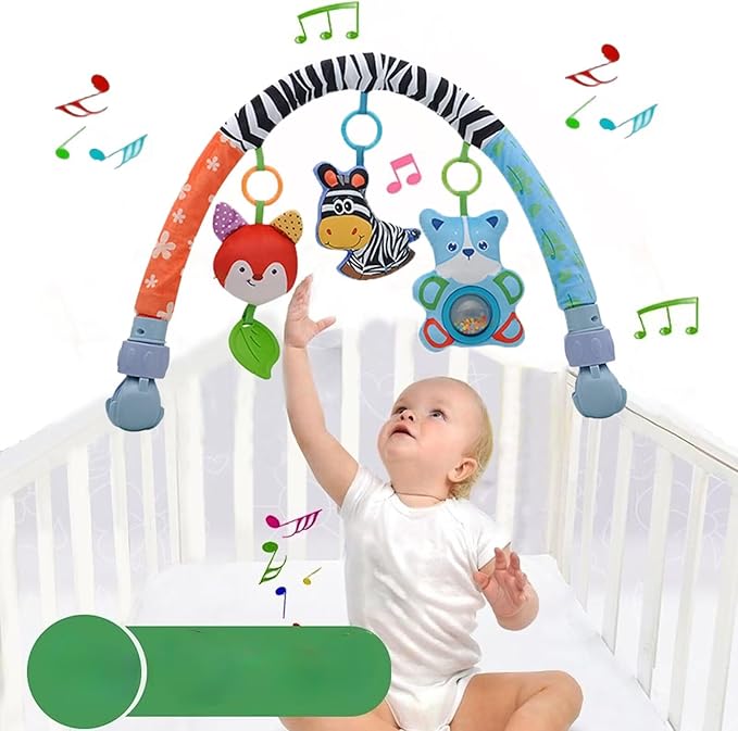 Pau1Hami1ton Baby Stroller Arch Toys, Car Seat Toys,Baby Gifts.S-19(Zebra-1)