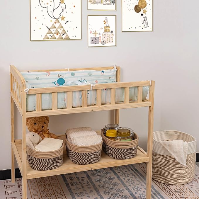 CubesLand Small Cube Shelf Closet Storage Baskets Bins Set 2,Woven Basket for Organizing/Storage, Long-lasting &Skin-friendly Storage Basket Bin,Stylish Room Decor Basket,Camel/Mixed Black Rope Basket