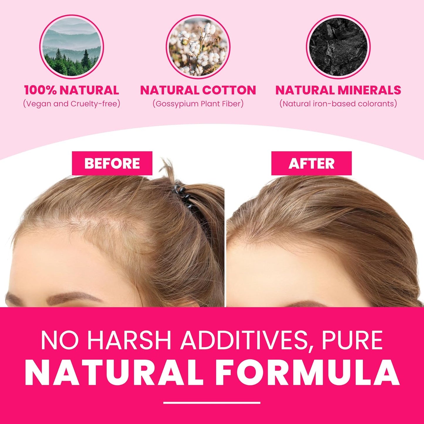 VELO Hair Building Fibers for Thinning Hair – GRAY Hair Fibers for Men & Women – Covers Bald Spots, Hairline Powder, Hair Thickening Fibers – Hair Filler Powder for Fuller-Looking Hair – 30g