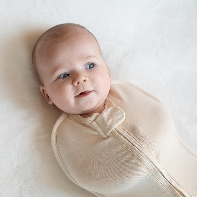 Woombie Original Baby Swaddling Blanket - Soothing, Cotton Baby Swaddle with Zipper - Wearable Newborn Blanket, Boys & Toys, 14-19 lbs