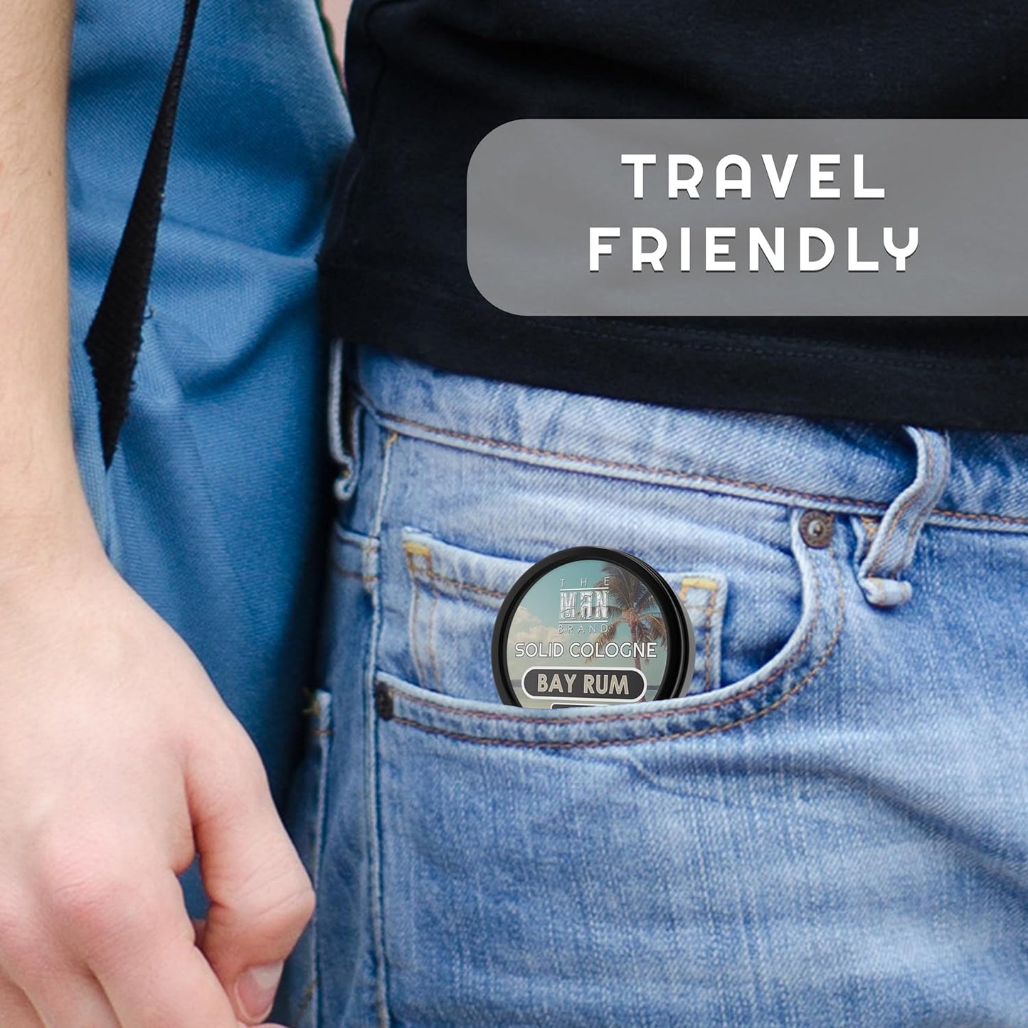 Solid Cologne Men's Bay Rum Cologne for Men, Wax Bay Rum Solid Cologne for men, Solid Perfume with a Bay Rum and coconut scent (1 Ounce, Bay Rum Mens Cologne Balm)