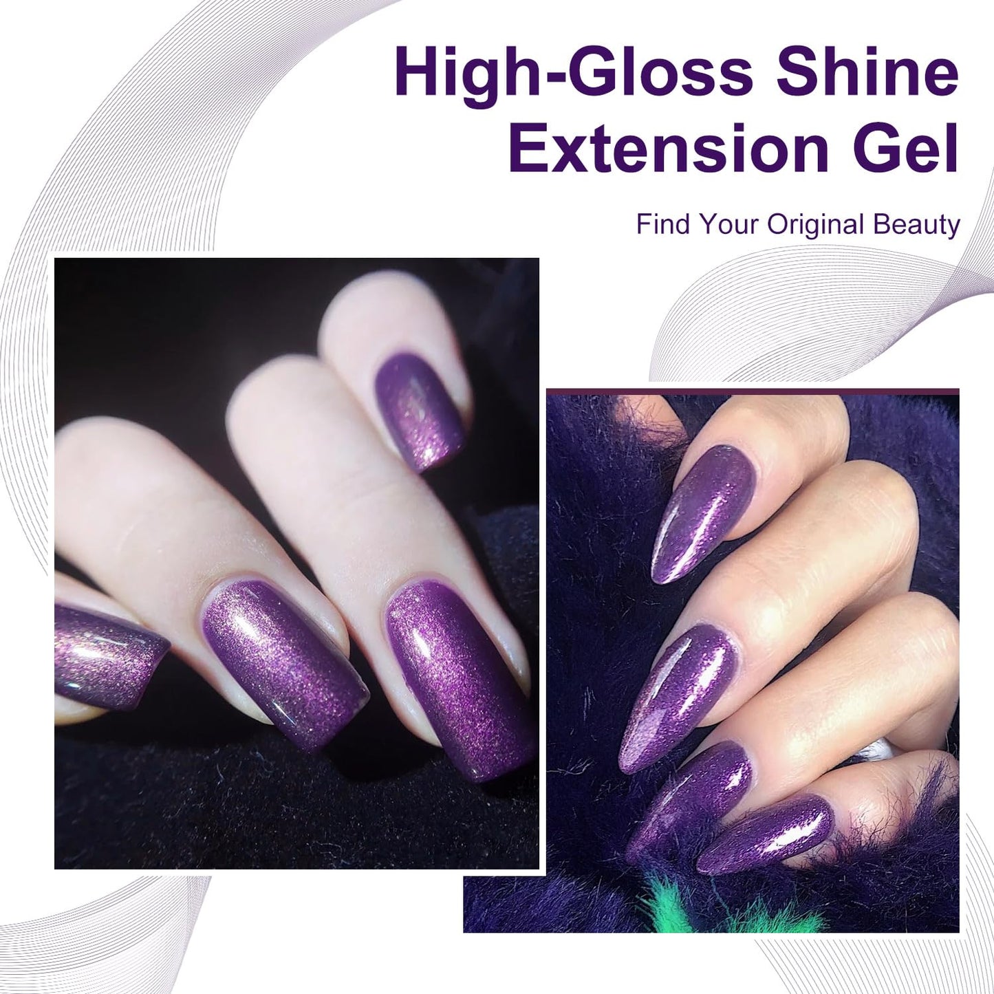 Major Dijit Quick Dry Nail Polish Charm Purple Summer Nail Lacquer for Nail Art Regular Nail Polish 0.41 fl oz.