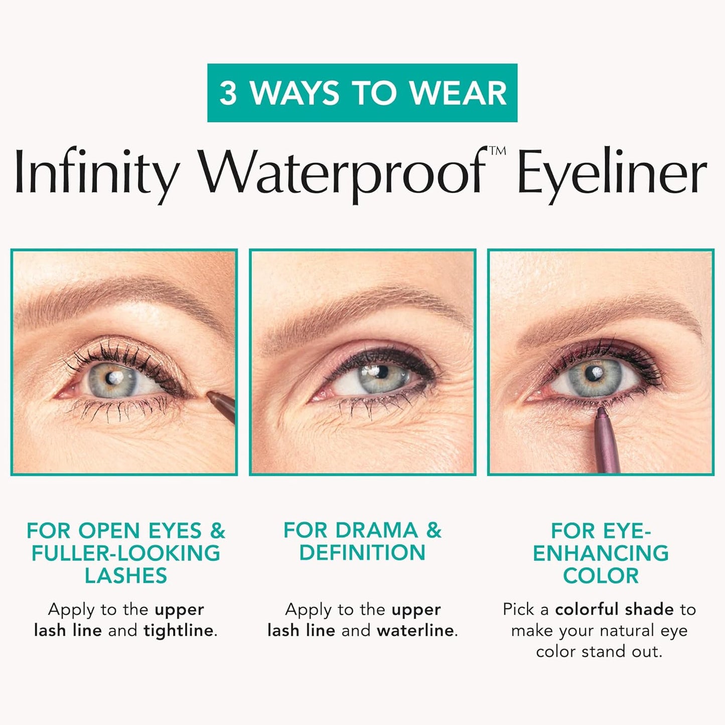 Thrive Causemetics Infinity Waterproof Eyeliner Pencil, Built In Sharpener & Smudge Tip, Long Lasting, Smudge Proof, Hyaluronic Acid & Shea Butter, Vegan & Cruelty Free, Hoda (Slate Grey Matte)