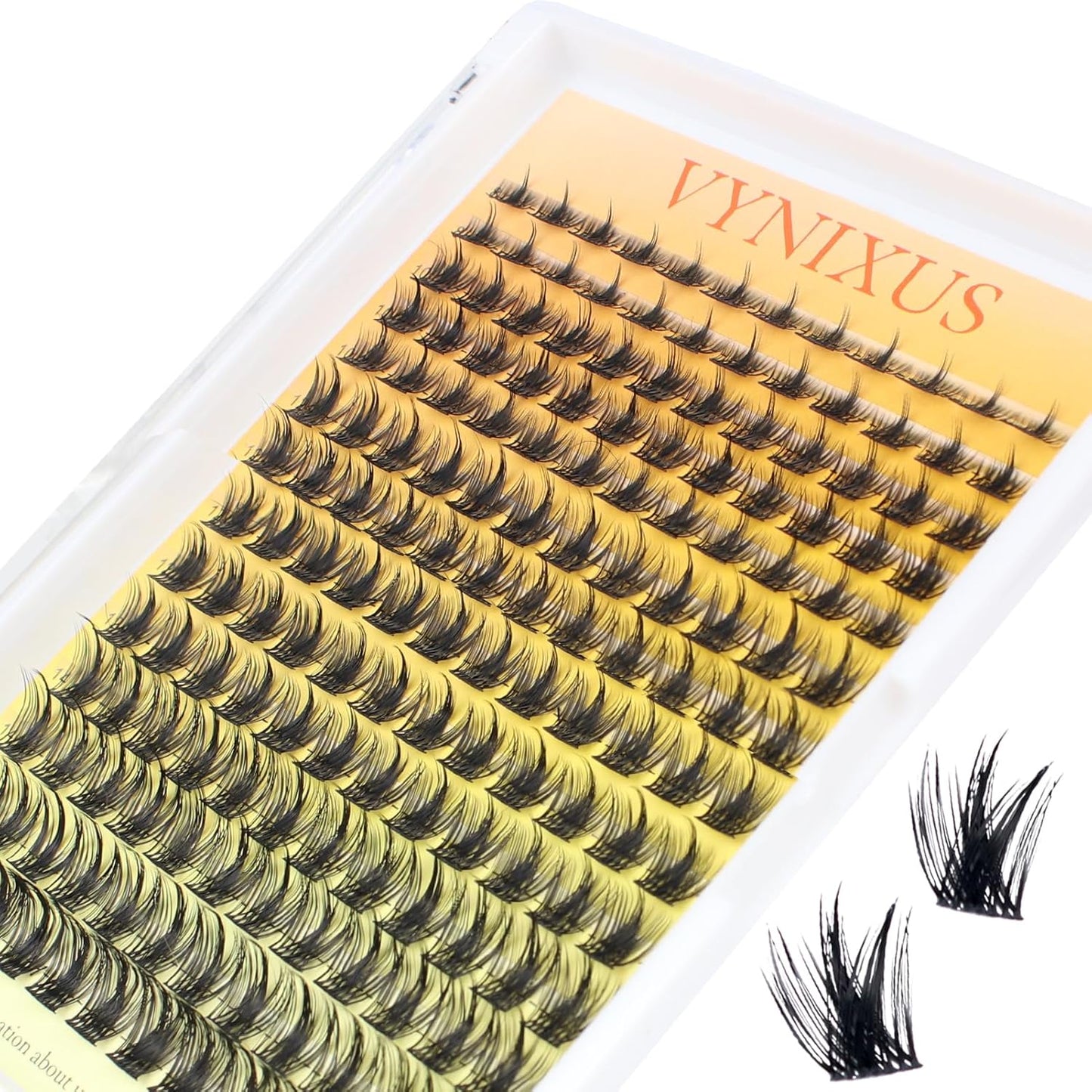 Eyelash Clusters Fluffy Lash Clusters Wispy Individual Lashes WideSpan Cluster Eyelash Extensions Natural Cluster Lashes Ultra-Thin Band (Magic-0.07D-Mix8-16)