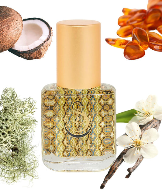 Onyx Organic Perfume Oil Extract Roll-On by Sage- 1/4 oz, Vegan & Cruelty-Free, Earthy Scent, Black Coconut, Vanilla, Oakmoss - Made in USA