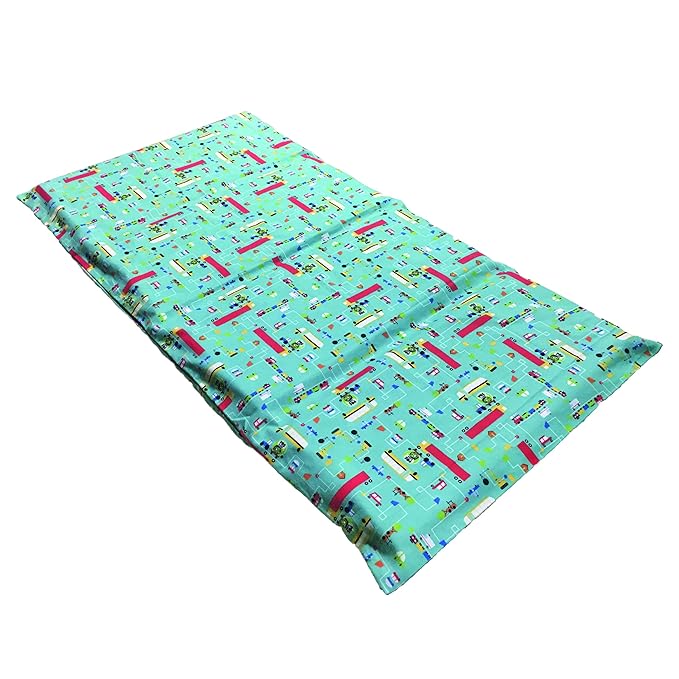 KinderMat 1.5" Thick + PBS Kids Kinderbundle - Washable Cover, Special Edition - Traffic JAM Design- Regular, Washable Sheet is 47" x 22", Value Bundle Great for Daycare & Family Households