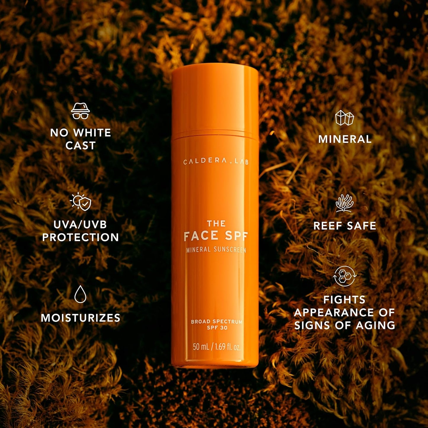 Caldera + Lab The Face SPF, No White Cast Mineral Sun Screen with SPF 30