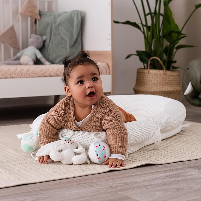 4-in-1 Baby Lounger, Tummy Time Mat, Baby Play Mat and Baby Sit Up Chair - Baby Registry Search and Baby Items, Patent Pending