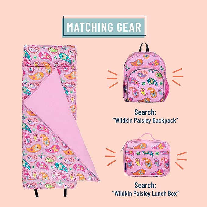 Wildkin Kids Original Nap Mat – Cozy Kids Sleep Mat with Pillow, ideal for School & Travel