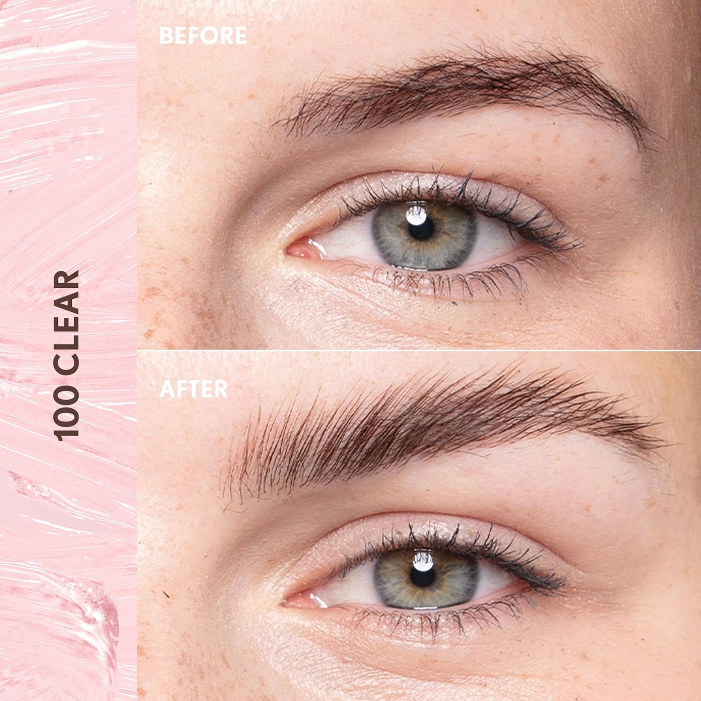 Covergirl Clean Fresh Brow Enhancer, 100 Clear, Gel Wax, Flexible Hold, Non-Sticky, Non-Crunchy, All-Day Wear, Vegan Formula, 0.19oz