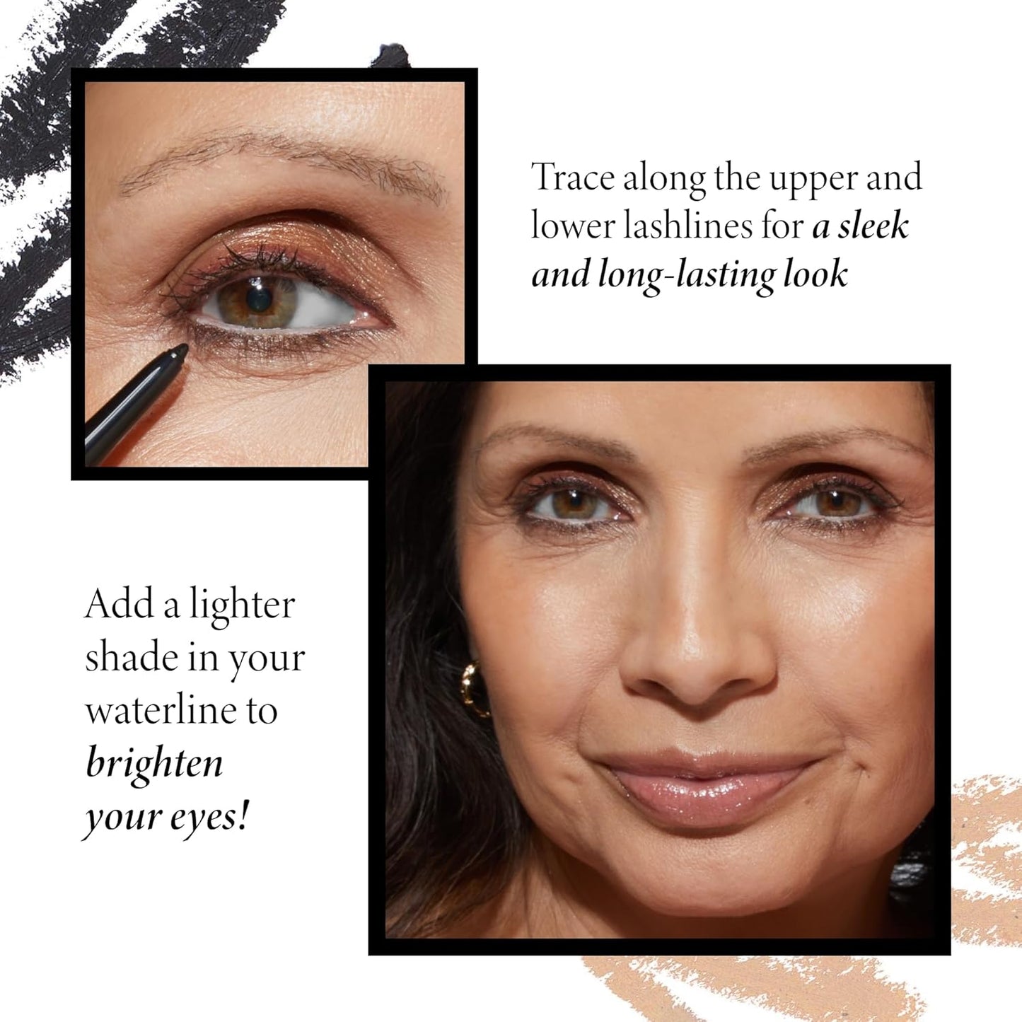 LAURA GELLER NEW YORK INKcredible Gel Eyeliner - After Midnight - Waterproof Smudge-proof Eyeliner Pencil - Built in Sharpener