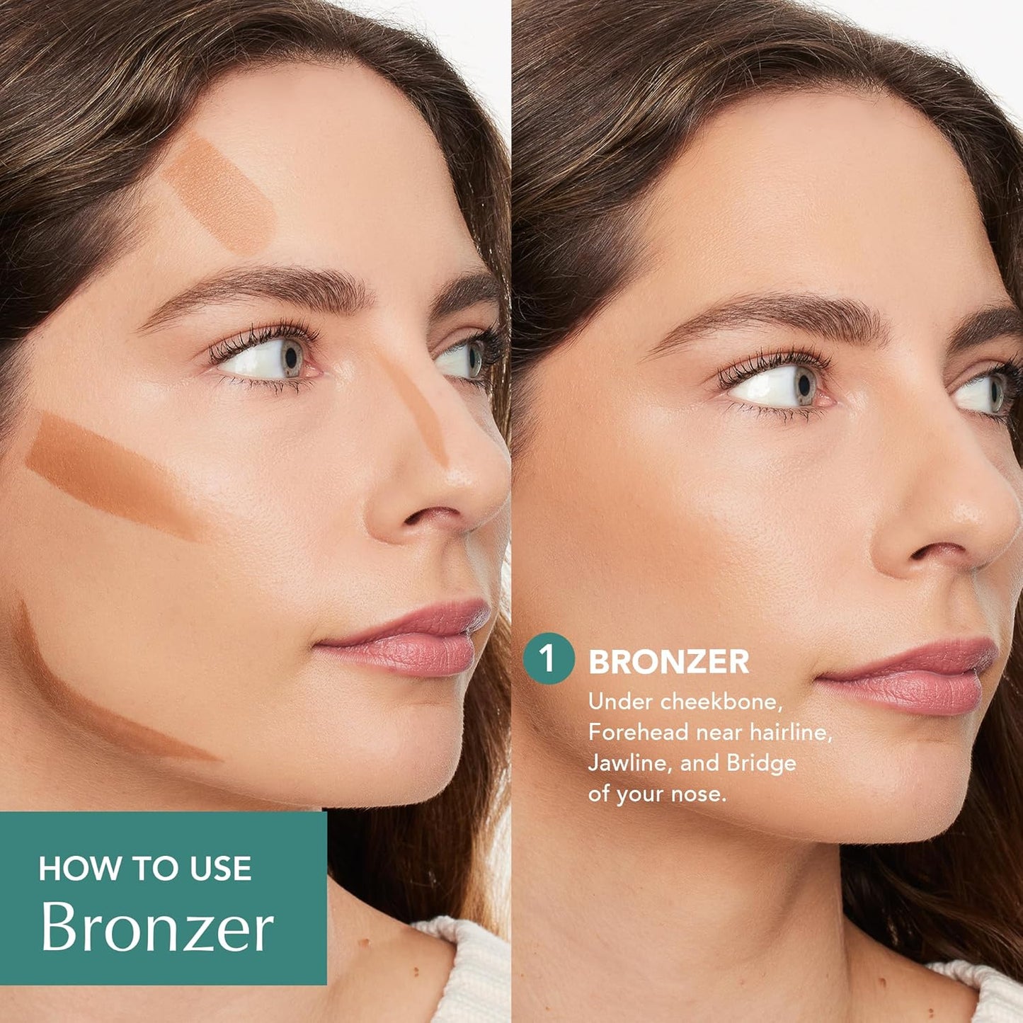 Thrive Causemetics Triple Threat Color Stick: Cream Bronzer & Contour Stick with Vitamin E, Evening Primrose Oil, Waterproof Smudge Proof Face Makeup Formula, Adrienne (Deep Tan Neutral)