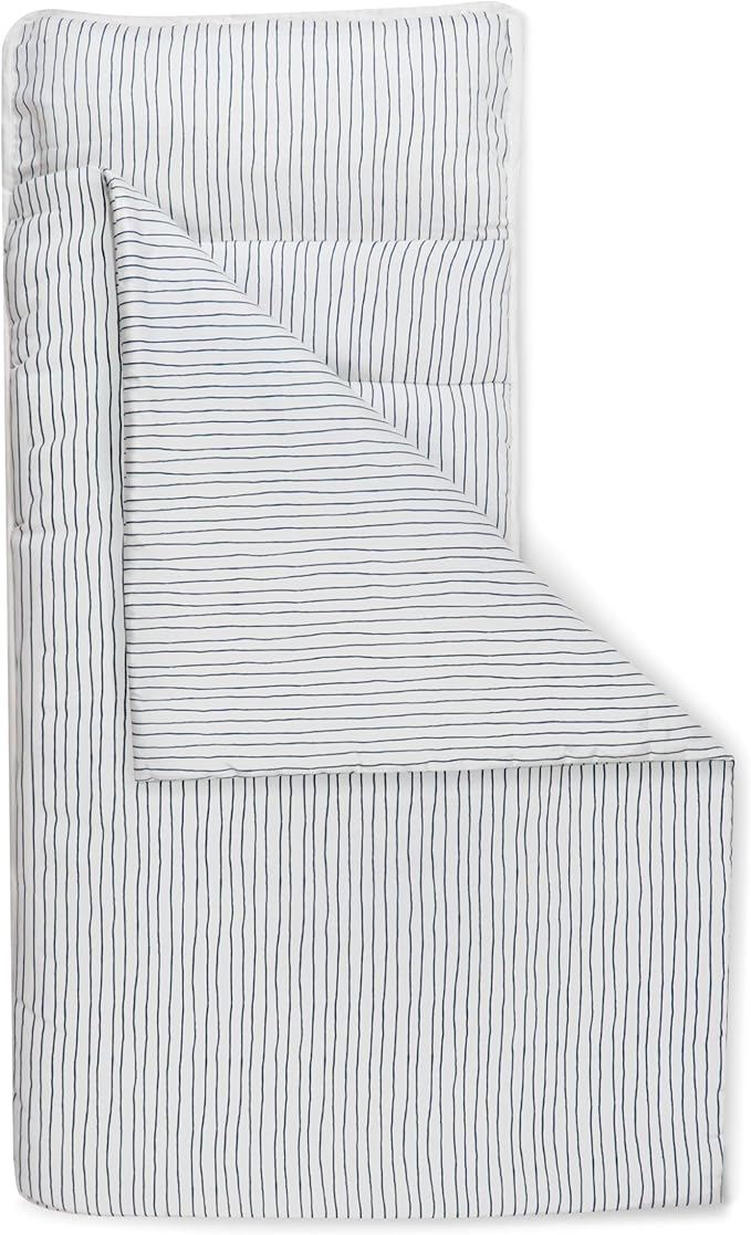 Makemake Organics GOTS Certified Organic Cotton Nap Mat with Detachable Pillow for Kids Soft Sleeping Bag for Toddlers, Boys, Girls - Ideal for Daycare, Preschool, Kindergarten