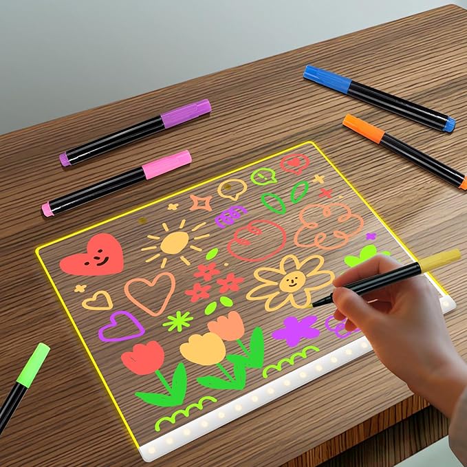 Signsxcel12-Color Liquid Chalk Markers for Led Note Board, Compatible with Light Up Drawing Board, Windows, Blackboard, Glass, Neon Erasable Markers,Wet or Dry Erase Markers Fine Tip