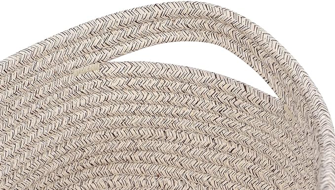 CubesLand Rectangle Organization/Storage Basket, Natural Cotton Rope Woven Baskets for Organizing, Small Basket for Kids, Baby Nursery, Cat Dog Toy Baskets, Organizer Bins for Shelves 3Pc Light Brown
