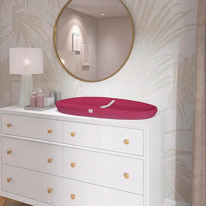 évolur Eva Baby Changing Pad, Soft, Lightweight and Portable Changing Pad, Fits All Changing Table, Waterproof Firm Padding - Fuschia Pink