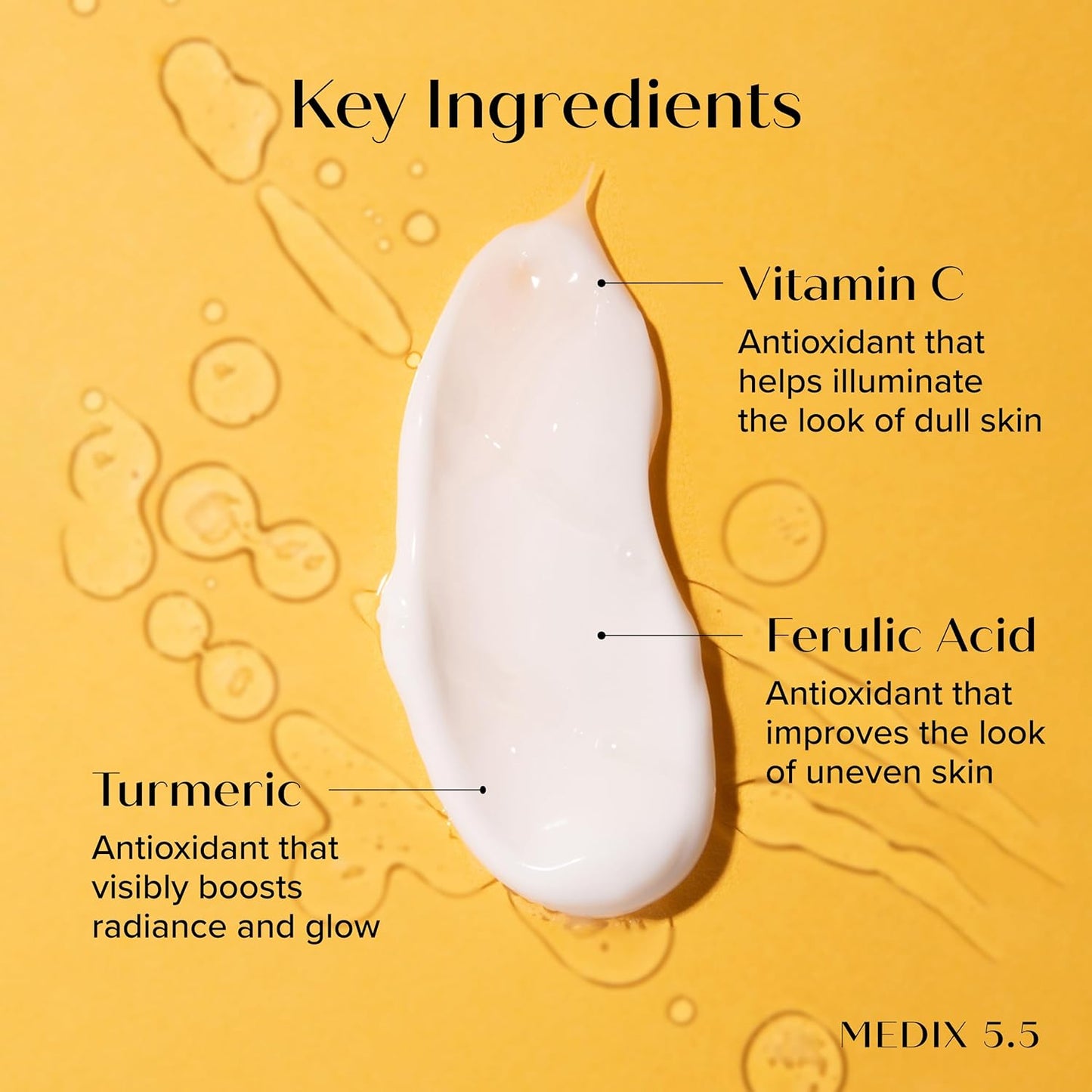 MEDIX 5.5 Vitamin C Cream Face Lotion & Body Lotion Moisturizer | Anti Aging Skin Care Firming & Brightening Cream Diminishes The Look Of Uneven Skin Tone, Age Spots, & Sun Damaged Dry Skin, 15 Fl Oz