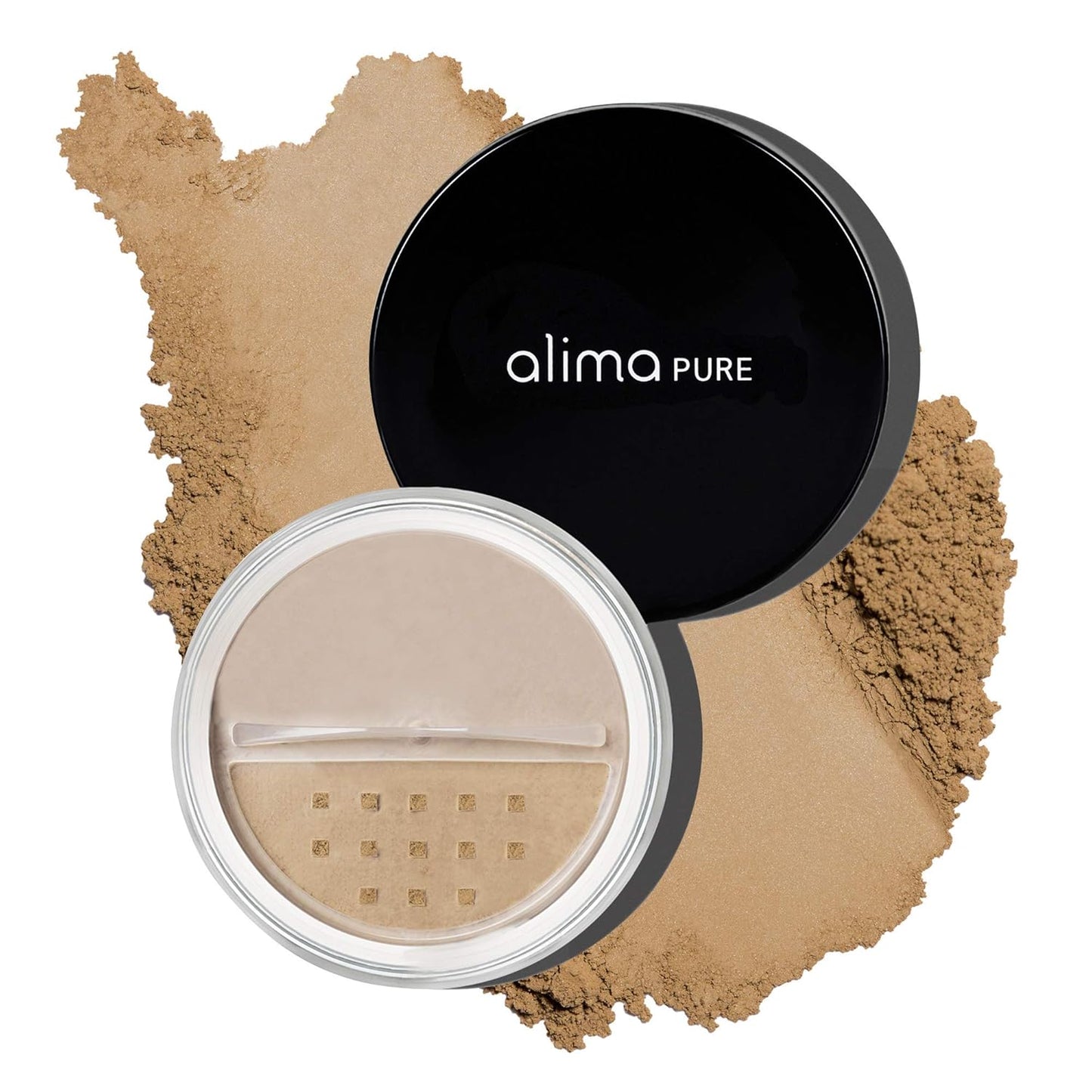 Alima Pure Matte Foundation Loose Mineral Powder Foundation Makeup, Loose Powder Makeup Oil Free Talc Free Powder, Natural Makeup Mineral Foundation Full Coverage Natural Foundation Powder .16 oz/4.5g