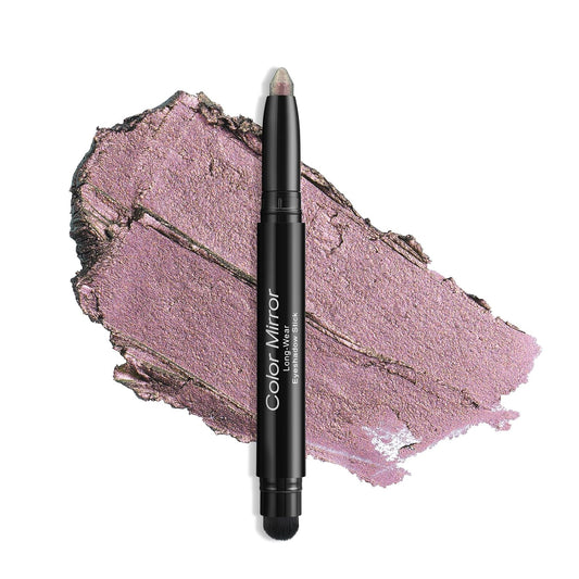 Cream Waterproof Hypoallergenic Eyeshadow Stick, long wear Metallic Glitter Matte Eye Shadow Pencil With Makeup Brush, Eye Brightener, 57 Pink Diamond Metallic