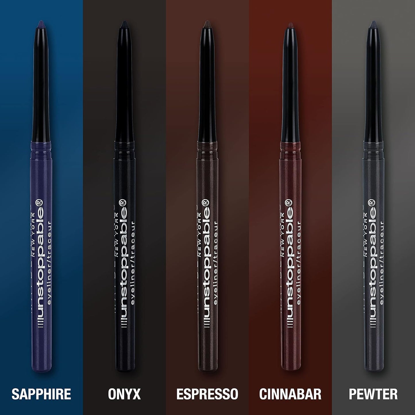Maybelline Unstoppable Waterproof Mechanical Brown Eyeliner Pencil, Easy to Apply, Smooth Glide, Up to 24 Hour Wear, Espresso
