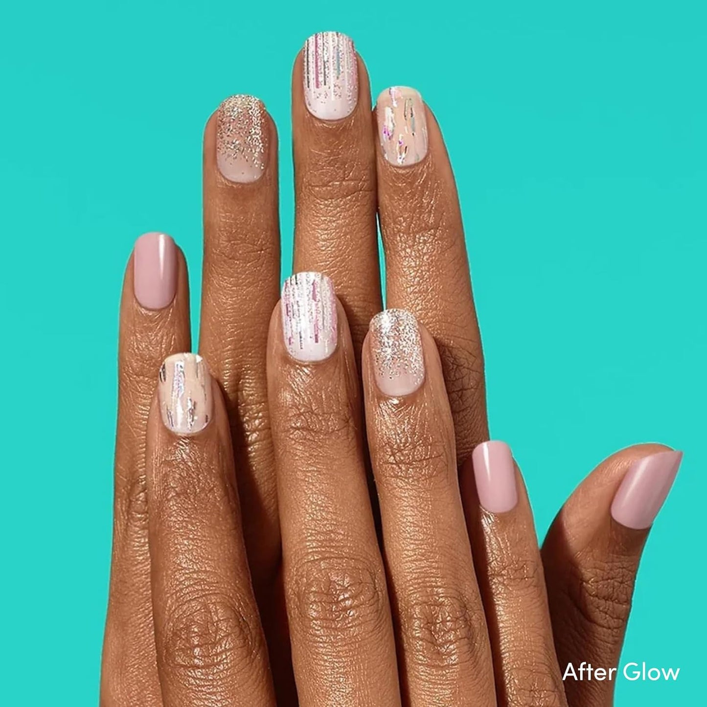 Dashing Diva Gloss Nail Strips Bundle - The Best Sellers Collection - Lavender Dreams & After Glow - UV Free, Chip Resistant, Long Lasting Gel Stickers - Contains 2 Sets