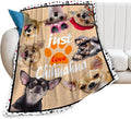 Chihuahua Blanket Funny Chihuahua Dog Gifts for Girls Boys Woman Kids Dog Lover Throw Blankets Soft Blanket Warm Fleece Flannel Plush Blankets for Bed Sofa Couch 50"x60"