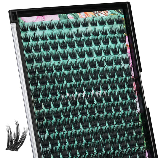 Lash Clusters Wet Look 168Pcs Eyelash Cluster Ultra-Thin Lash Band Eyelashes Extensions Spiky Anime Wide Span Lashes(Orchid,C-Mix10-18mm)