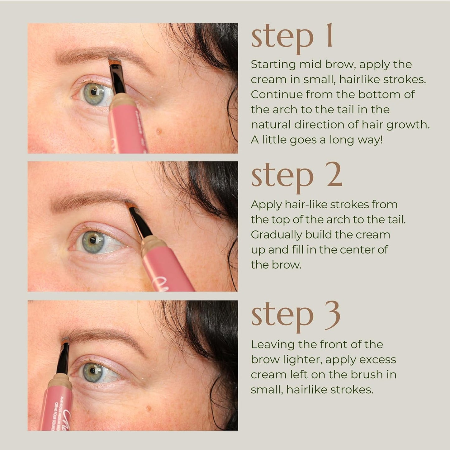 Chella Eyebrow Cream, Dazzling Dark Brown - Vegan, Cruelty Free, Paraben Free, Gluten Free Eyebrow Pomade Makeup - Long Wearing, Velvet Consistency, Water Resistant