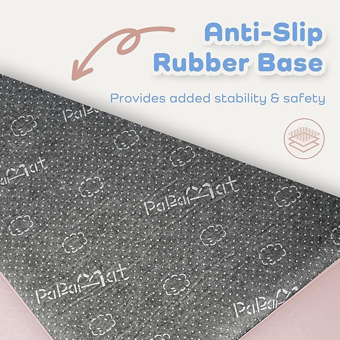 1.5" Super Thick Baby Play Mat for Floor, 79x118 Pro Soft Flannel Foam Mats for Toddler Infant Kids Crawling for Nursery Rug Playroom Living Room Waterproof Easy Care Non-Slip (Baby Pink)