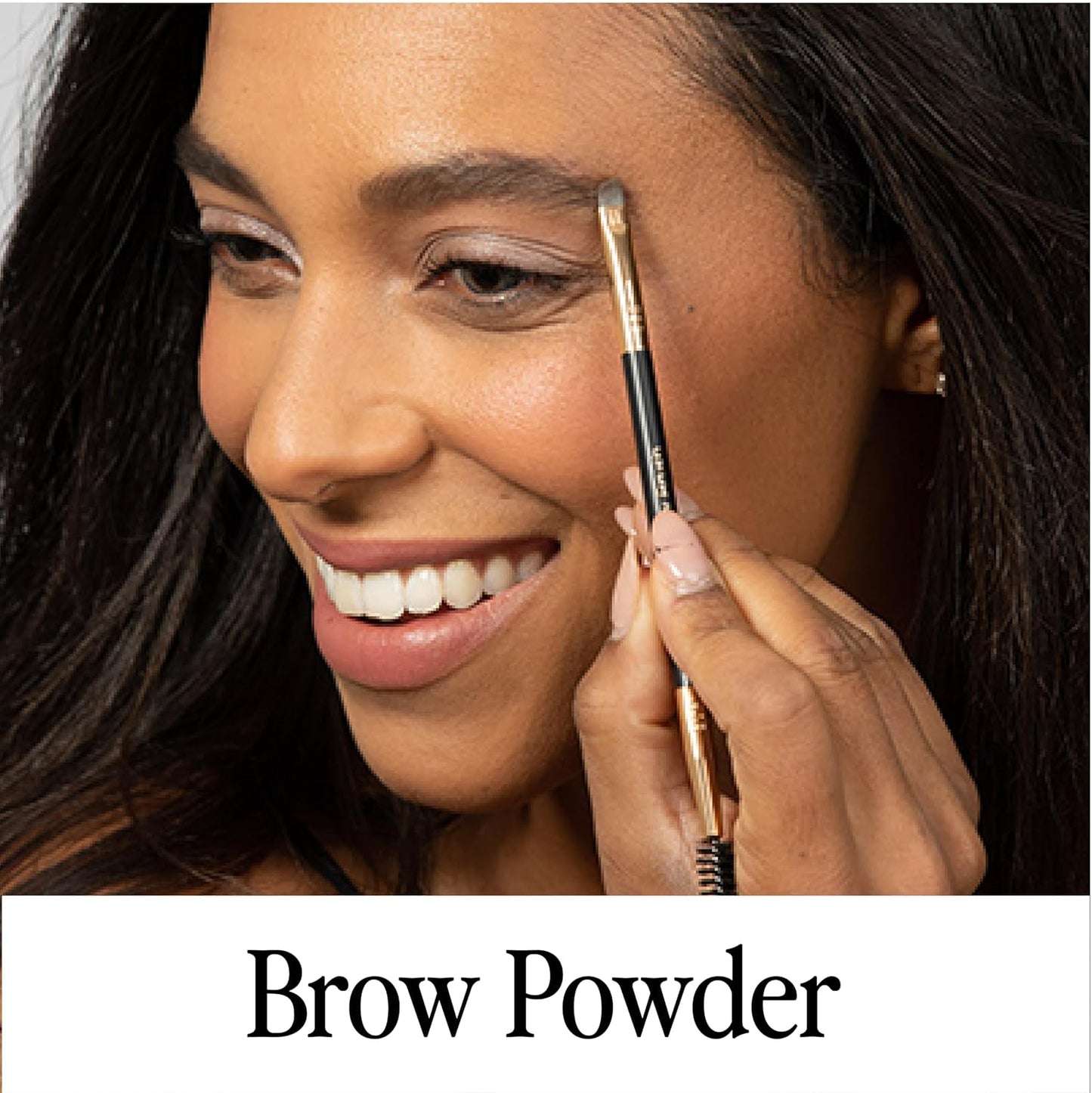 bdb Eyebrow Powder - Long-Lasting, Fuller & Fluffier Brows, Lightweight, Soft & Natural, Raven Black, 2-Pack