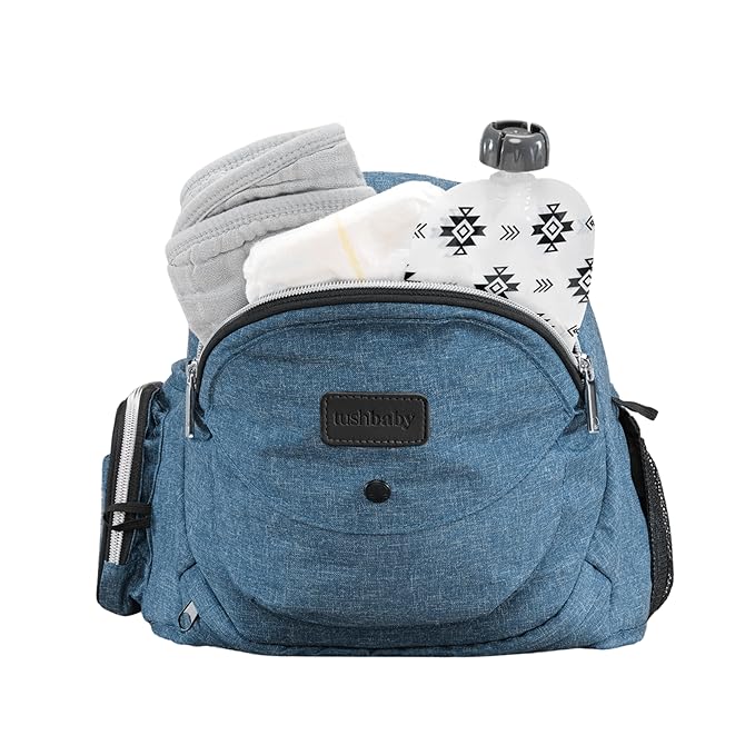 Tushbaby The Original Premium Quality Hip Seat Carrier – Safety-Certified Baby & Toddler Carrier with Secure Safety Buckles, Storage Pockets & Nursing Pillow