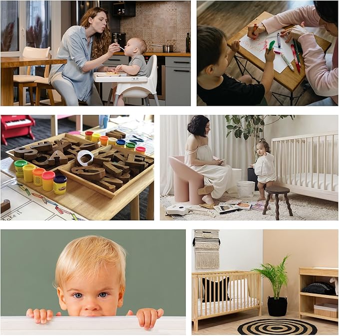 Crib Rail Covers for Teething Furniture Edge Protector for Baby - Plastic Crib Protector from Chewing - CPC Certified, CPSC Tested, LFGB Food Grade - Silicone Like TPE - Patent Pending