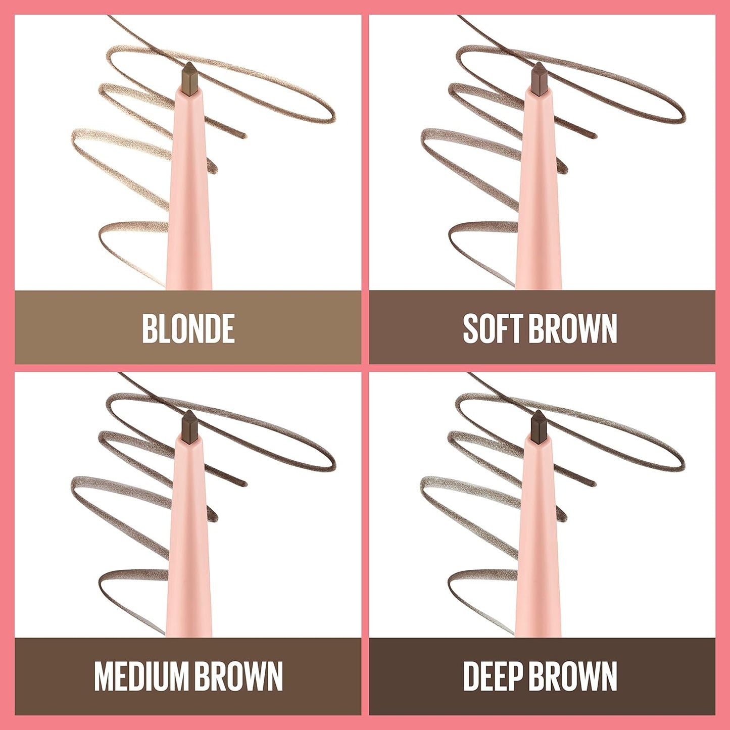 Maybelline Total Temptation Eyebrow Definer Pencil, Medium Brown, 1 Count
