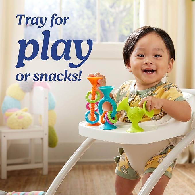 Graco Jumpstart 4-in-1 Adjustable Infant Activity Bouncer & Jumper, Versatile Baby Swing, Floor Seat, and Kids Chair with Snack Tray, Wren