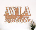 Large Wood Nursery Sign | Nursery name sign for Kids | Custom Wood Name Sign | 3D Wood Baby Name Sign (White)