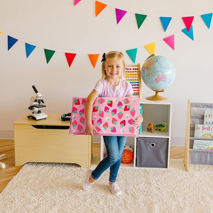 Wildkin Kids Vinyl Nap Mat – Foldable, Durable Rest Mat for Daycare & Preschool