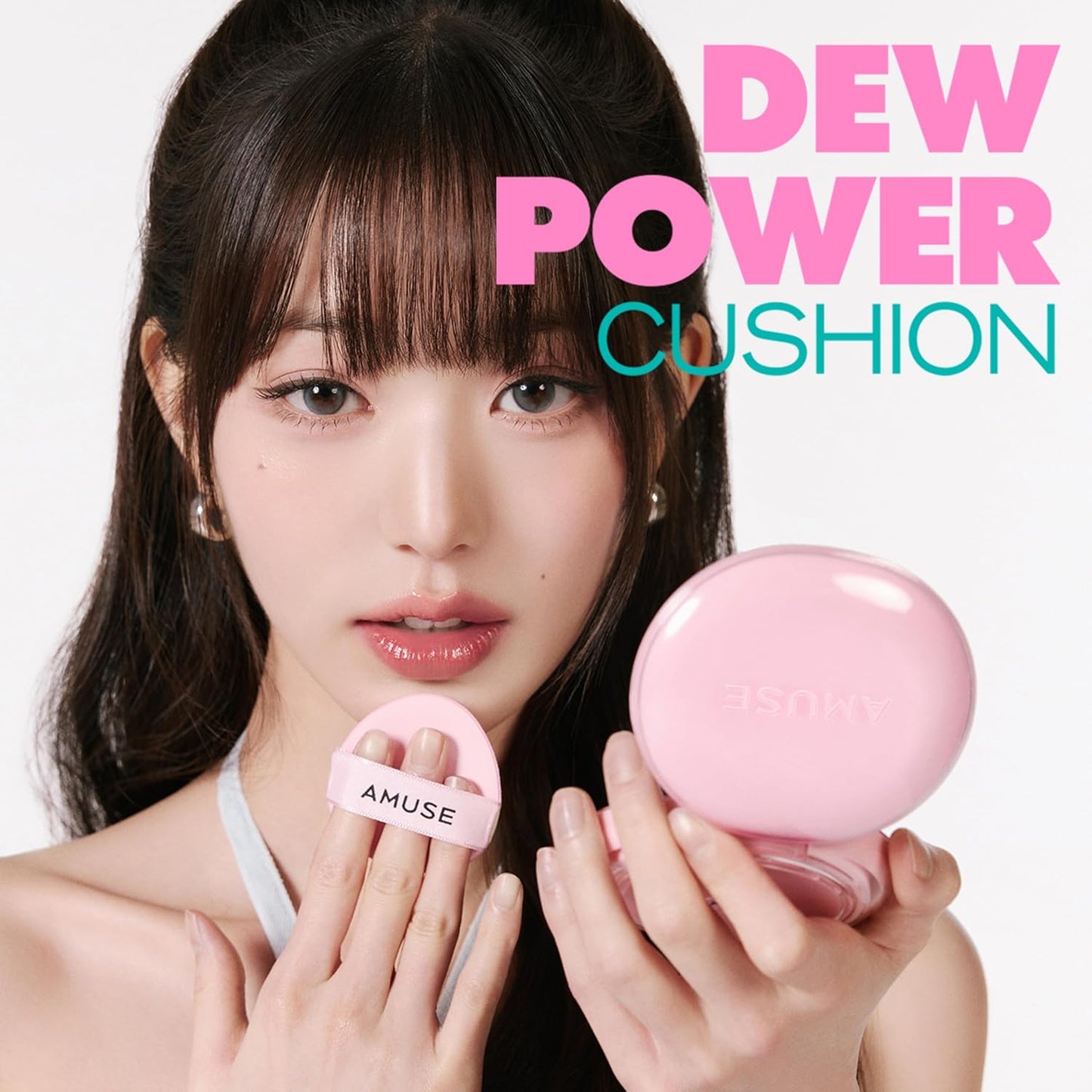 Amuse SEOUL DEW POWER VEGAN CUSHION [REFILL] | Dewy, glow, long-lasting, clean beauty, lightweight, natural look, foundation for sensitive skin, hydrating cushion ([REFILL] 1.5 NATURAL)