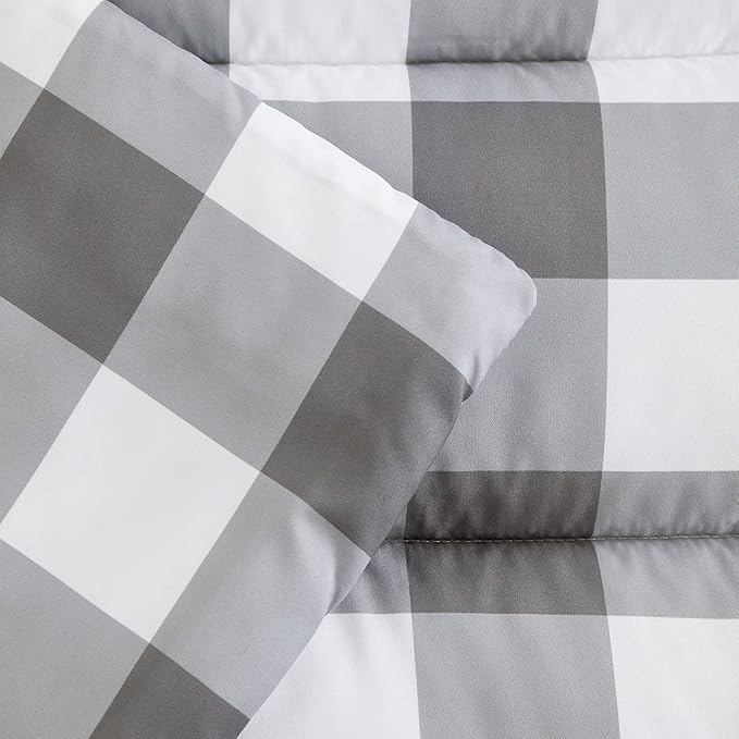 Wake In Cloud - Toddler Nap Mat with Pillow and Blanket, for Kids Boys Girls Ages 3 Plus in Kindergarten Daycare Preschool, Roll Up Sleeping Bag, Gingham Plaid Grid