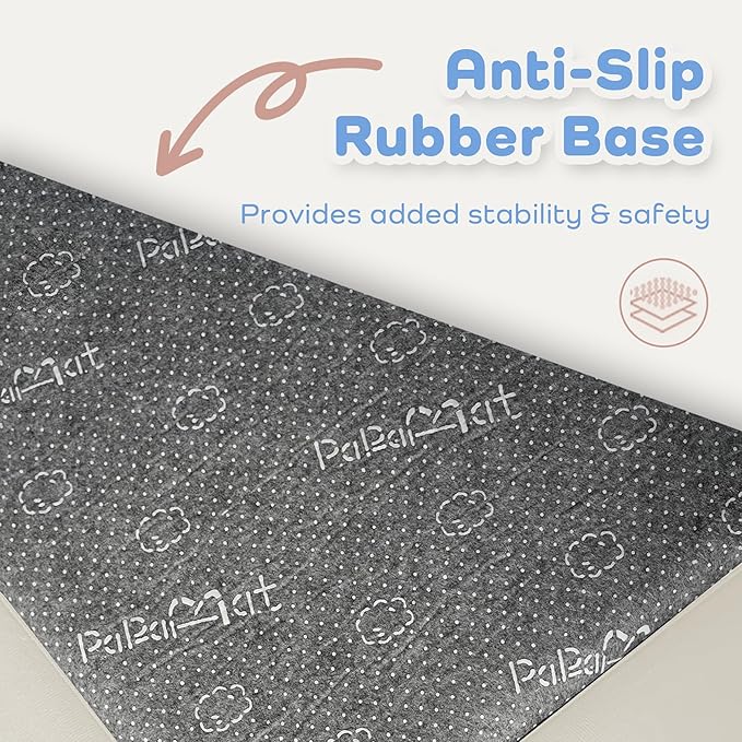 1.5" Super Thick Baby Play Mat for Floor, 79x118 Pro Soft Flannel Foam Mats for Toddler Infant Kids Crawling for Nursery Rug Playroom Living Room Waterproof Easy Care Non-Slip (Cream)