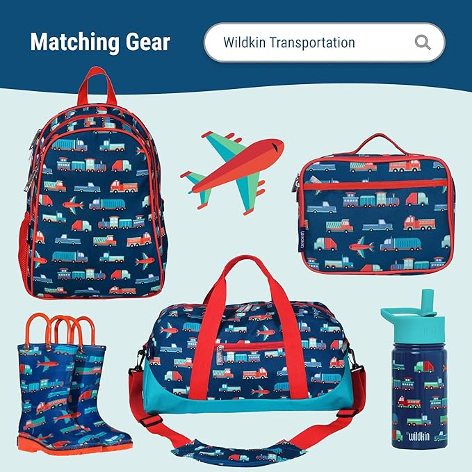 Wildkin Kids Original Nap Mat – Cozy Kids Sleep Mat with Pillow, Ideal for School & Travel - Transportation