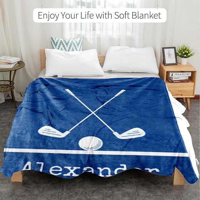 Custom Hockey Baby Nursery Blanket: Personalized Toddler Essentials for Boys and Girls - Birthday Gift for Hockeys Lovers - Soft Fluffy Warm Skin Blankets (50 * 60inch)